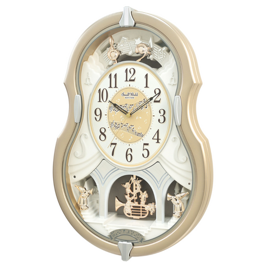 (Singapore Only)4MJ428WU13 Rhythm Cello Entertainer Wall Clock