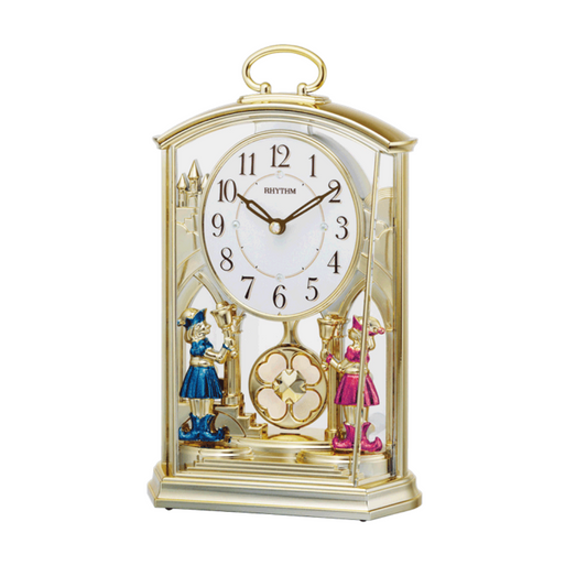 4RP796WS18 Rhythm Gold Comfort Swing Pendulum Table Clock (Singapore Only)